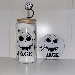 Jack Skellinton Glass /Tumbler Travel Cup/5 pieces